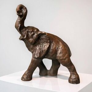Red Mill Hand-carved Wooden Elephant